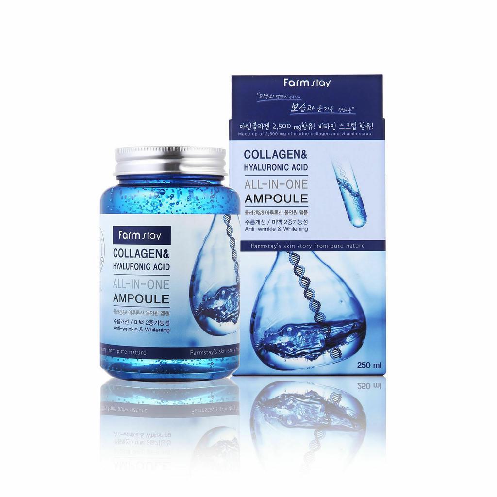 FARMSTAY COLLAGEN & HYALURONIC ACID ALL-IN-ONE AMPOULE