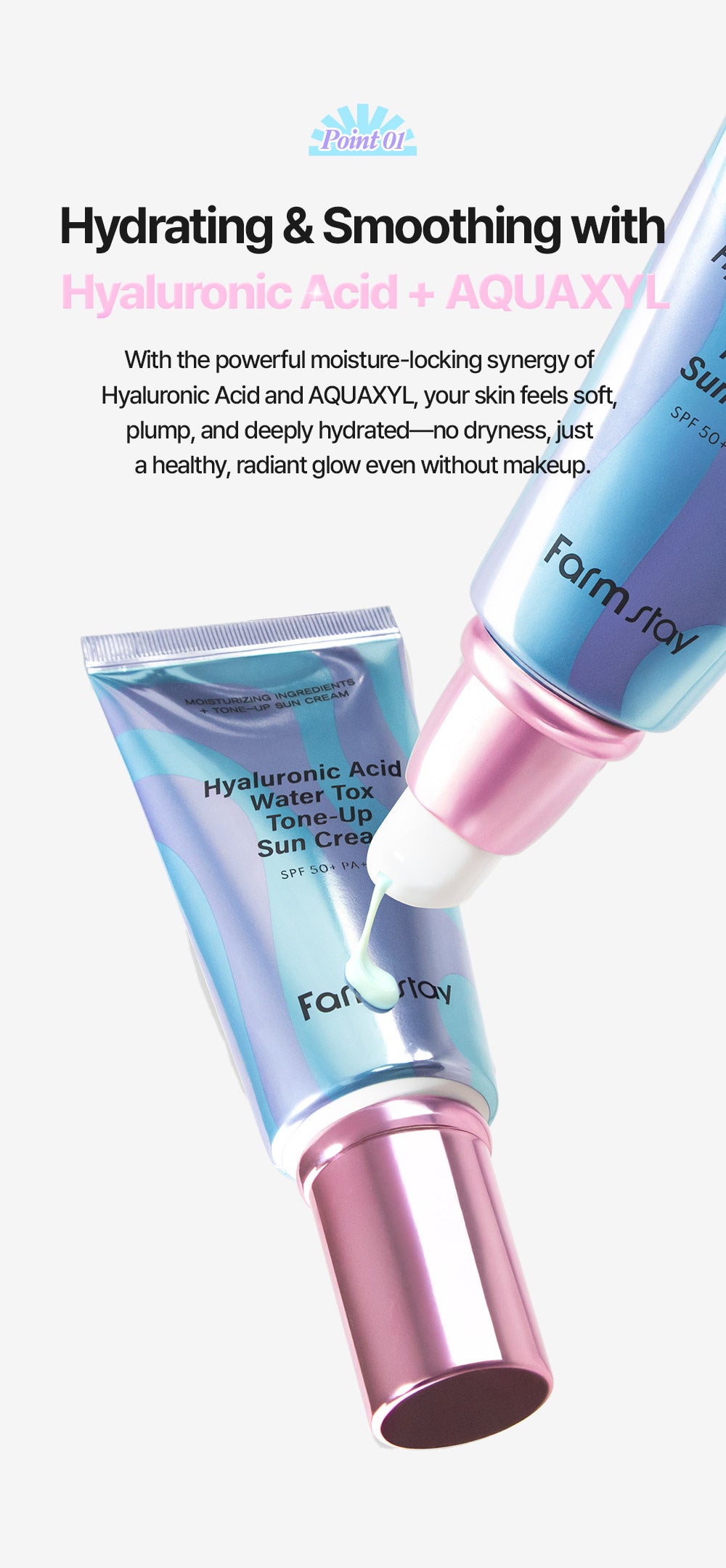 FARMSTAY Hyaluronic Acid Water Tox Tone-Up Sun Cream 70gm