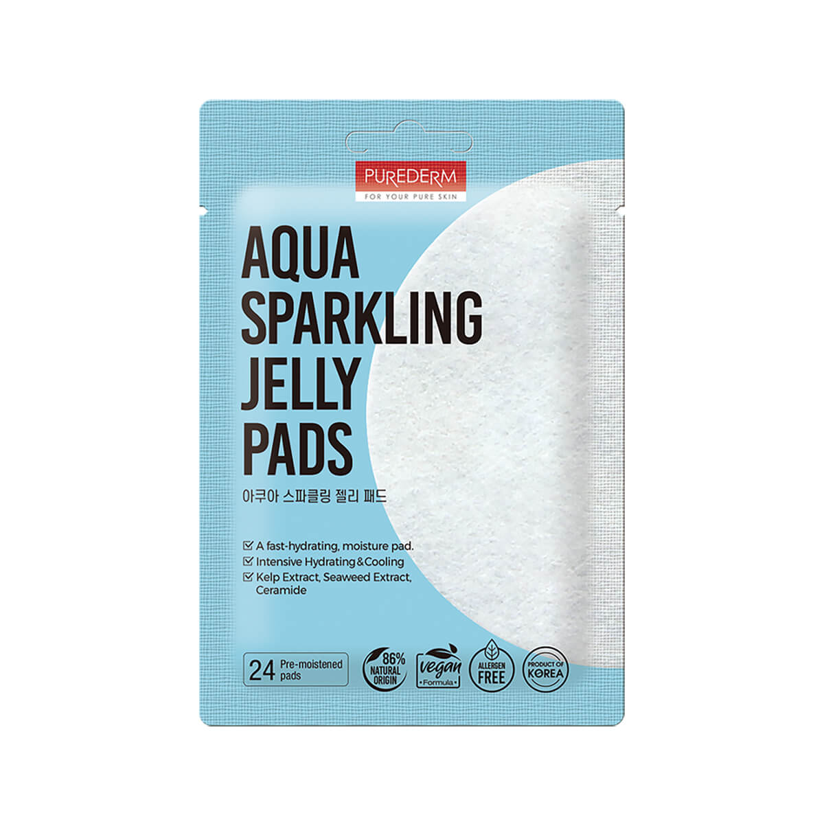 PUREDERM Aqua Sparkling Jelly Pad 24pcs