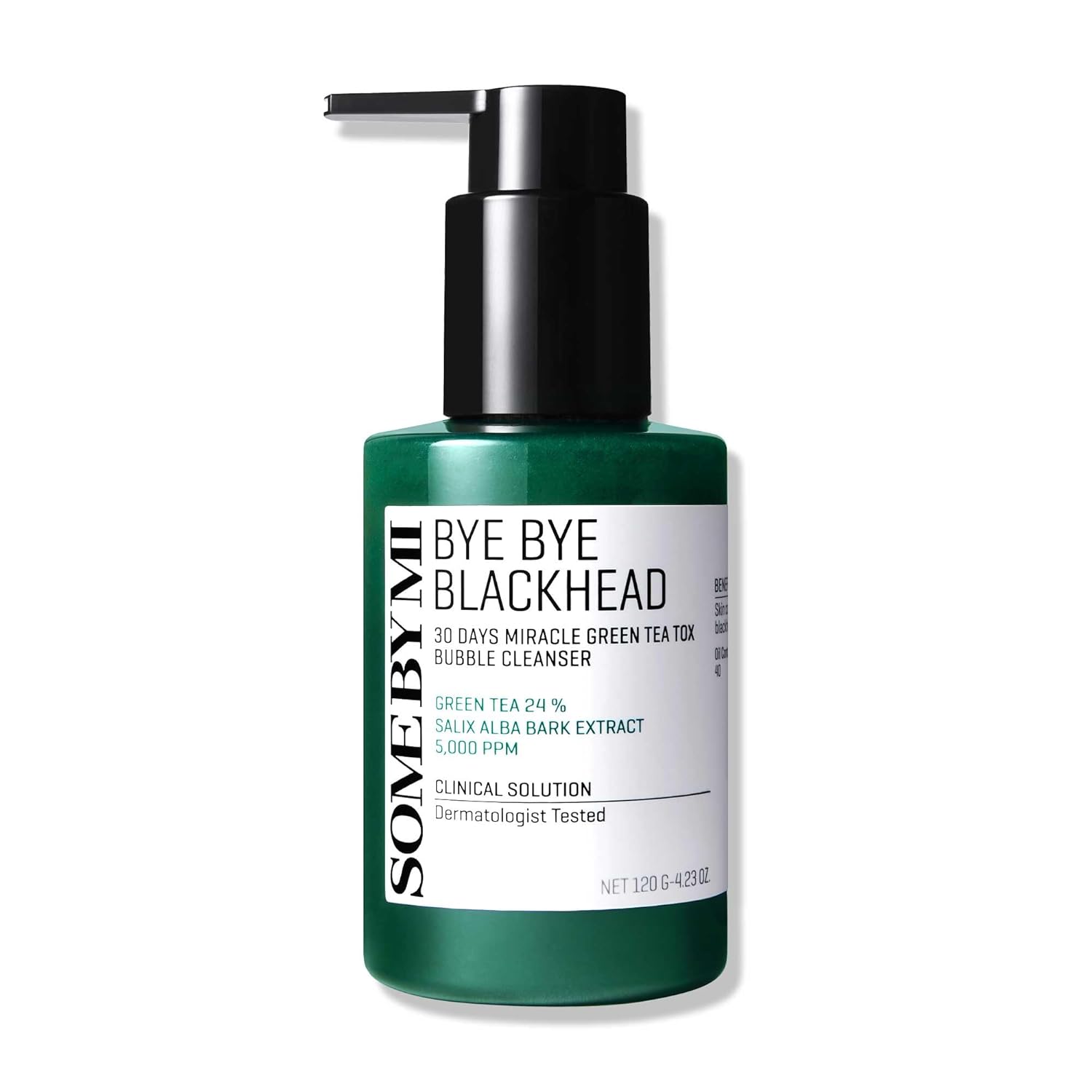 SOMEBYMI Bye Bye Blackhead 30 Days Miracle Green Tea Tox Bubble Cleanser 120g