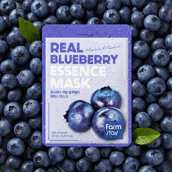 FARMSTAY REAL BLUEBERRY ESSENCE MASK