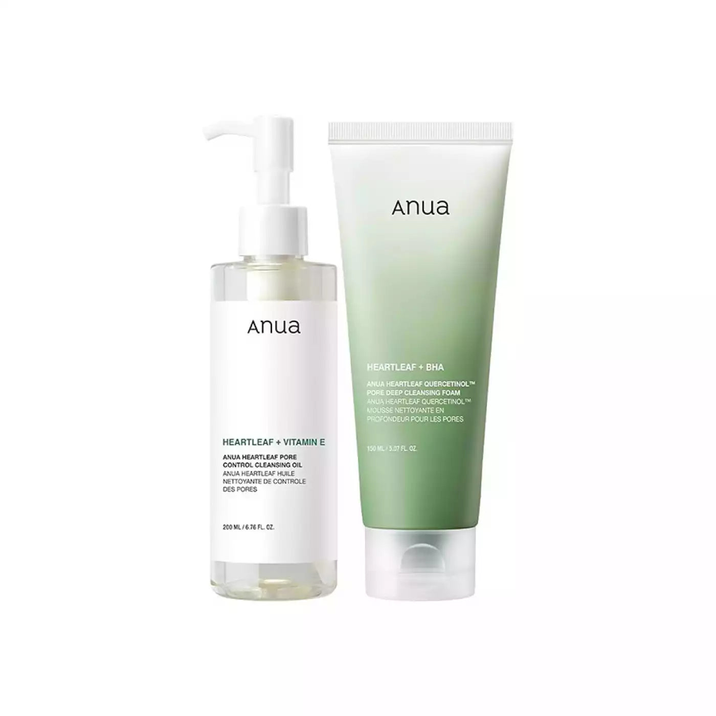 Anua Double Cleanse Set | Cleansing Oil & Cleansing Foam