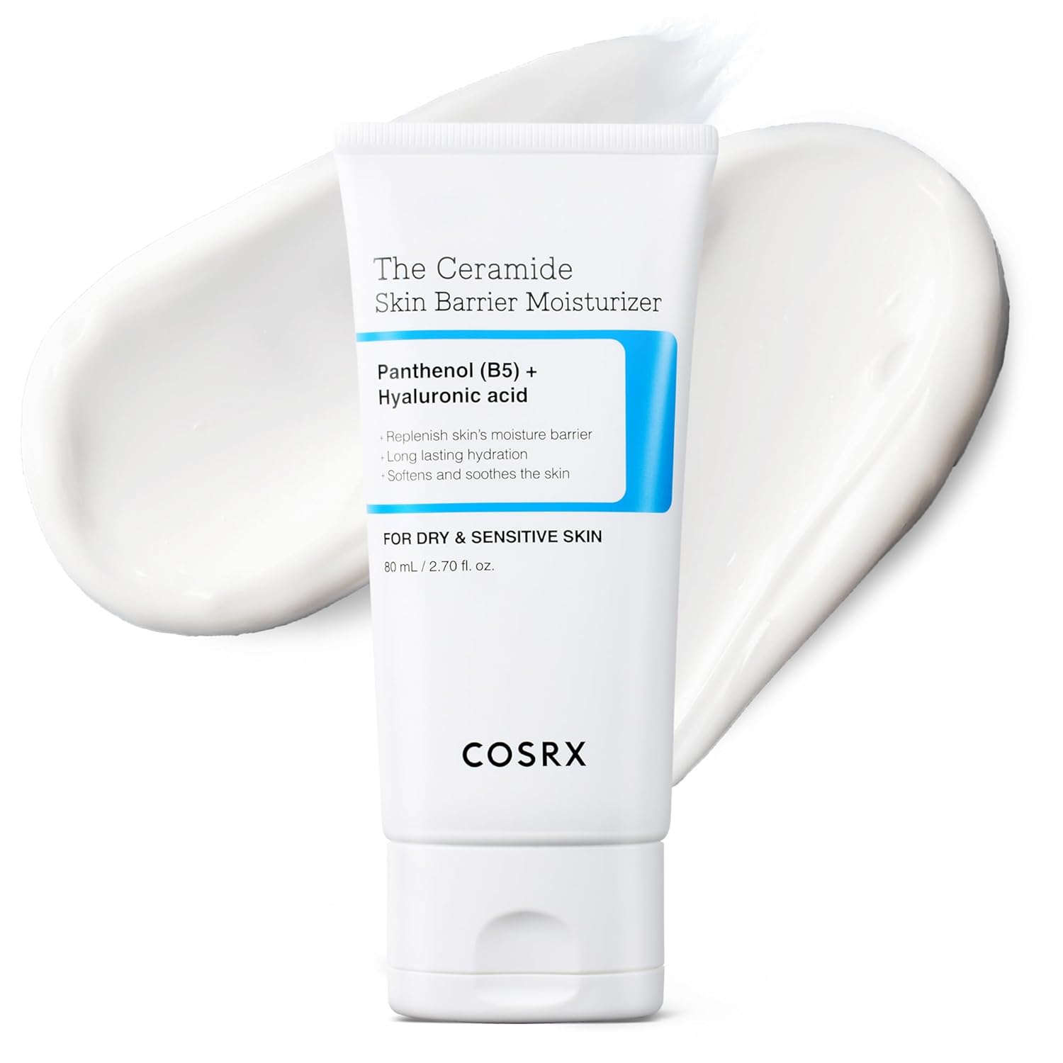 COSRX Ceramide Skin Barrier Moisturizer for Face with 7 Ceramides, Hyaluronic Acid & Panthenol 80ml