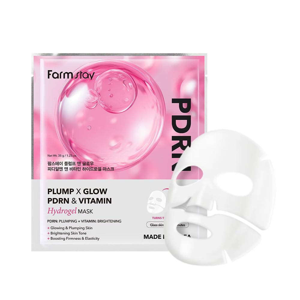 FARMSTAY Plump x Glow PDRN & Vitamin Hydrogel Mask 1 sheet