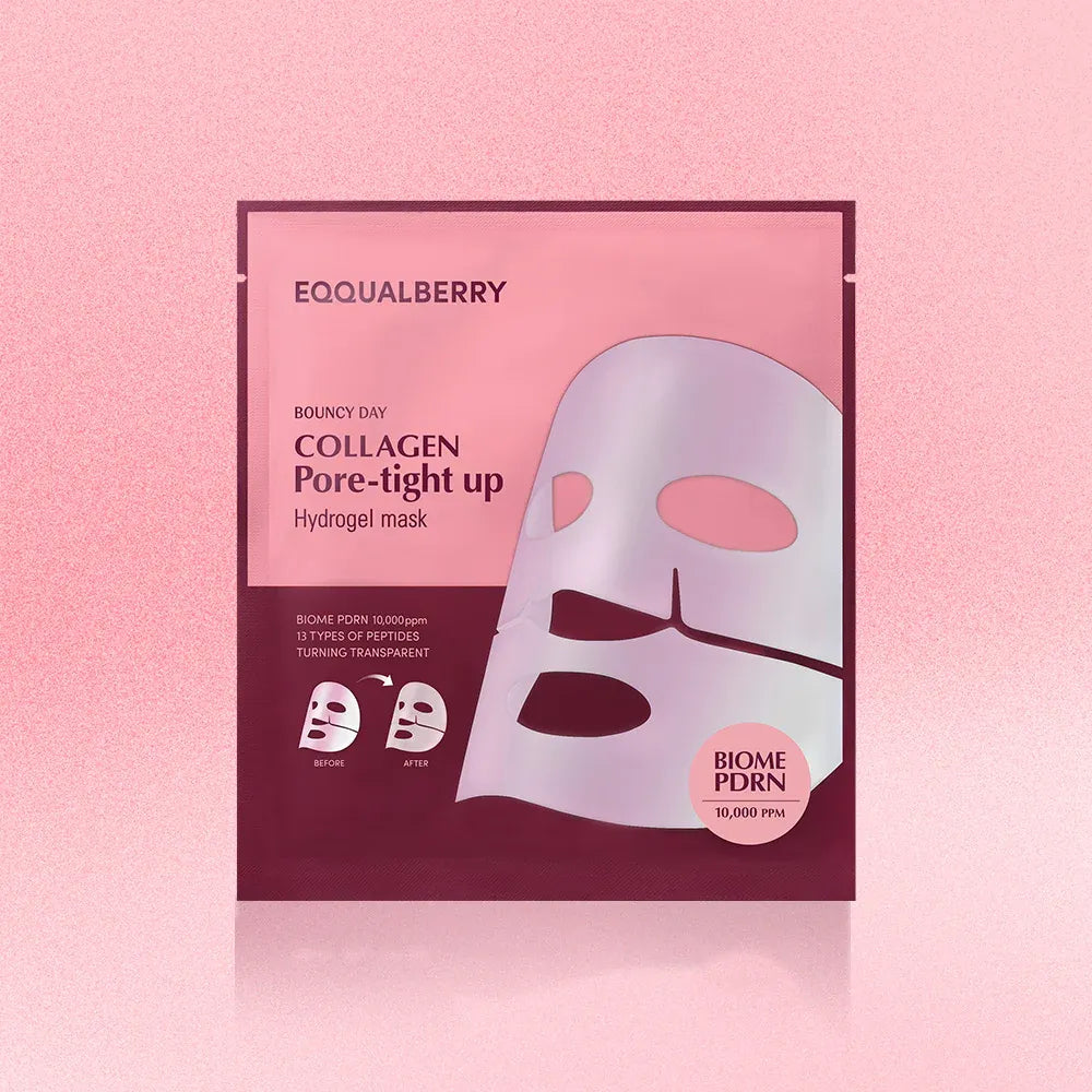 EQQUALBERRY Collagen Pore-Tight Up Hydrogel Mask 4pcs