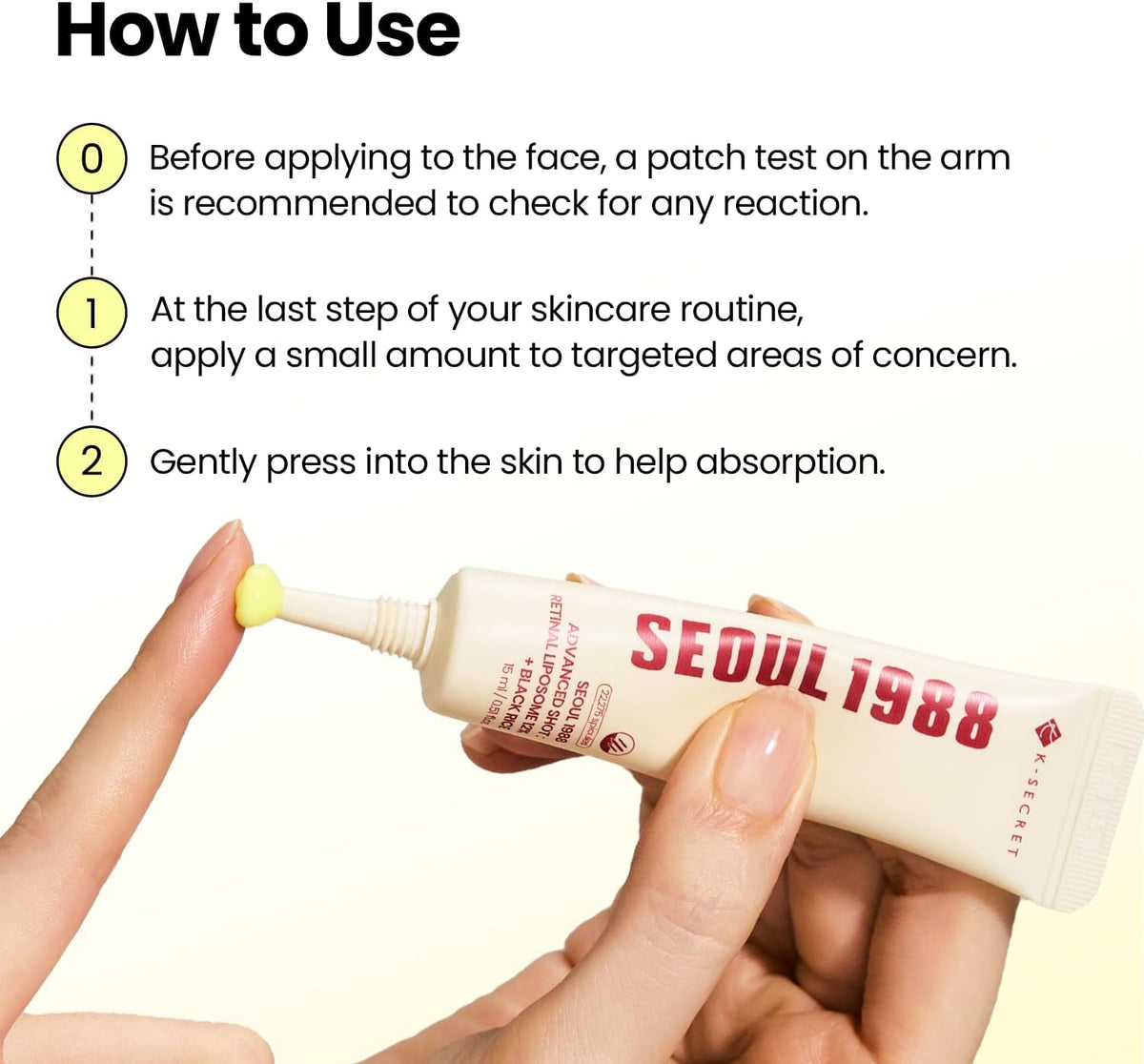 K-SECRET SEOUL 1988 Advanced Shot Retinal Liposome 12% + Black Rice 15ml