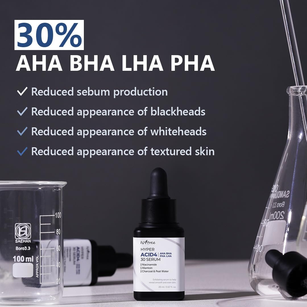 ISNTREE Hyper Acid4 Aha Bha Pha Lha 30 Serum 20ml