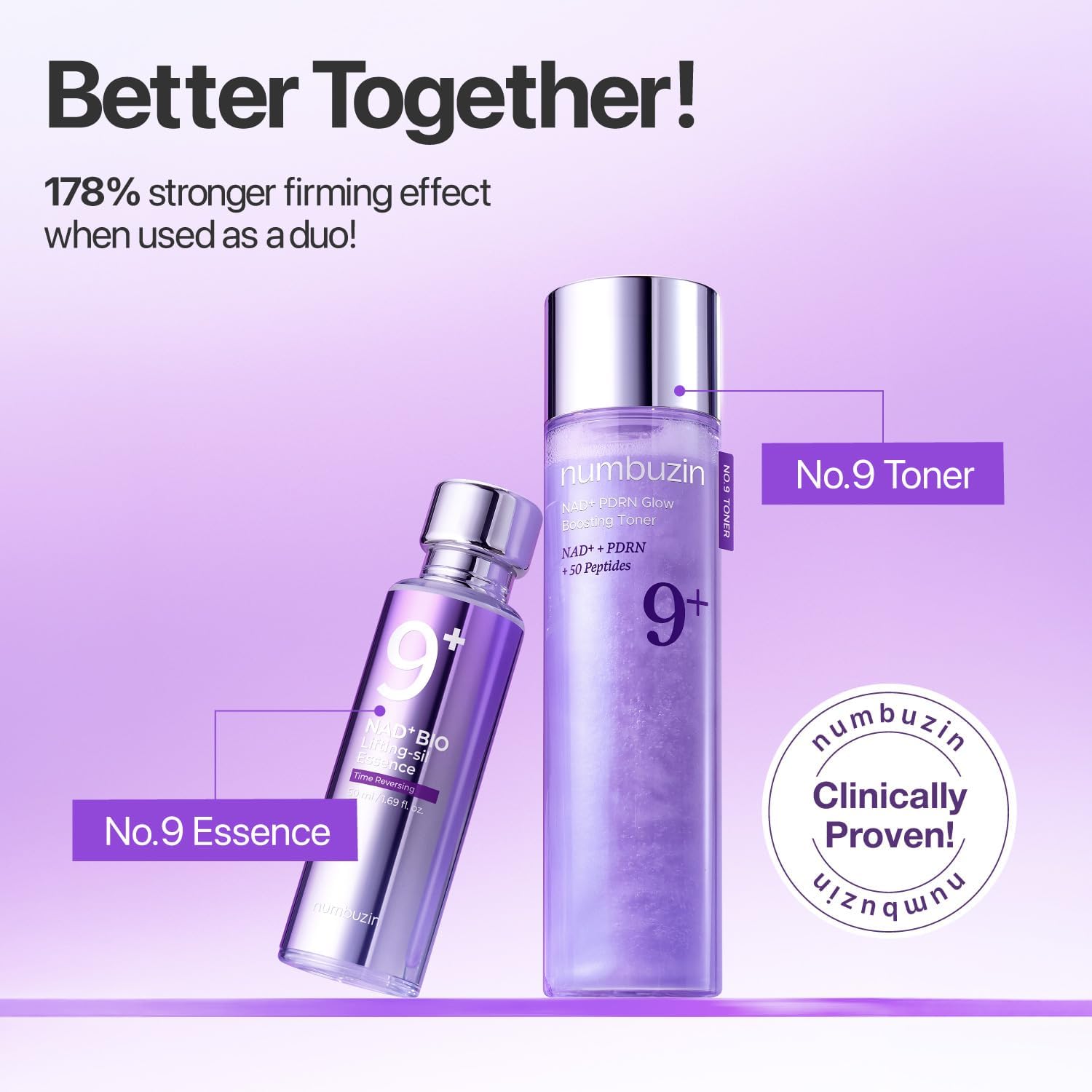 NUMBUZIN No.9 NAD+ Salmon PDRN Glow Boosting Toner 150ml