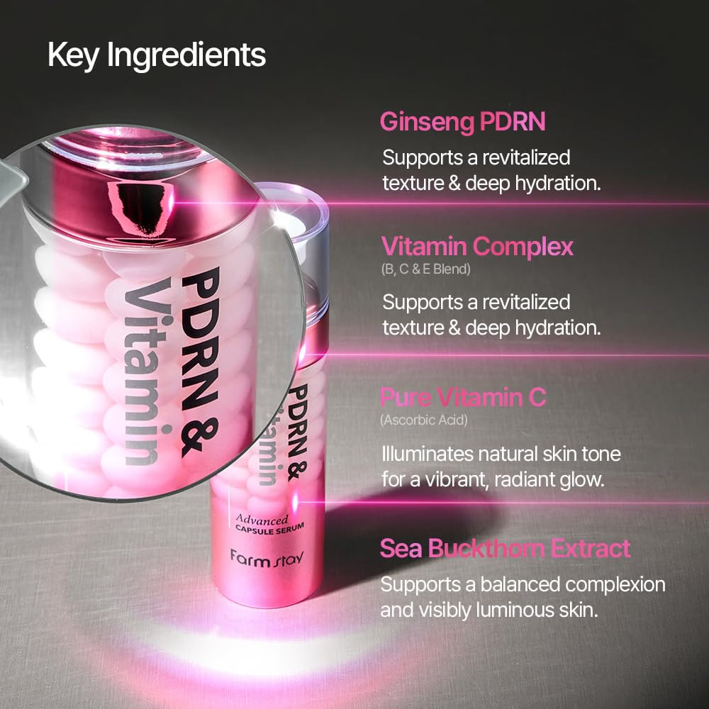 FARMSTAY PDRN & Vitamin Advanced Capsule Serum 50ml