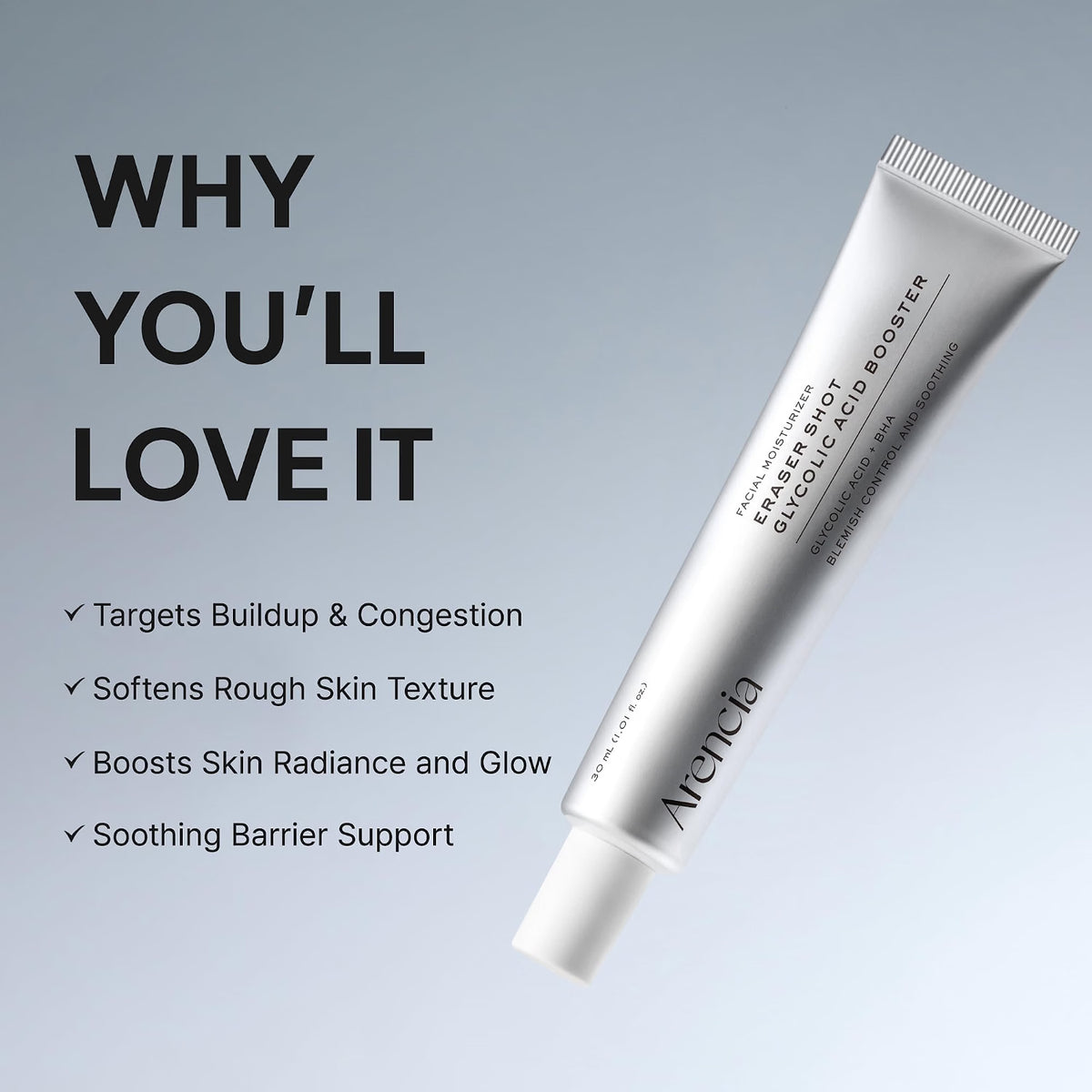 ARENCIA Eraser Shot Glycolic Acid Booster 30ml