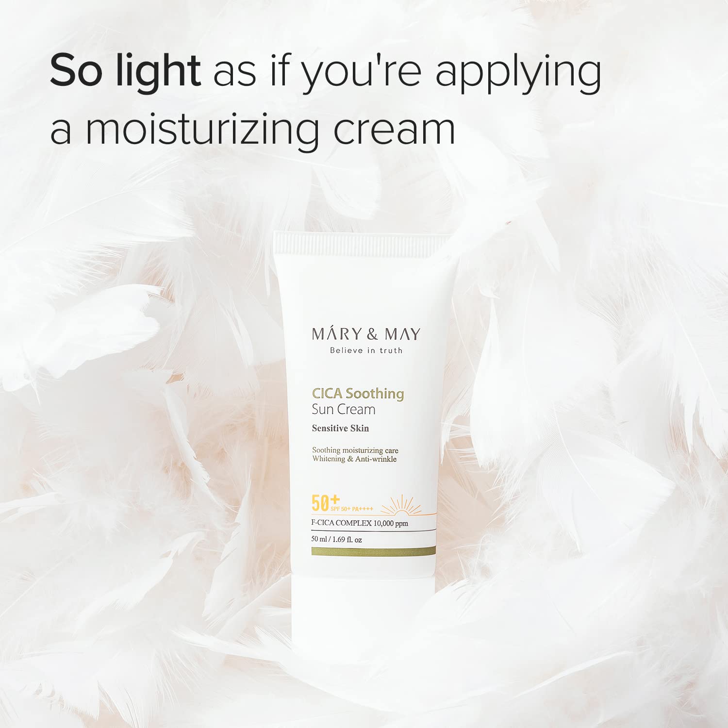 MARY&MAY CICA Soothing Sun Cream SPF50+ PA++++ 50ml