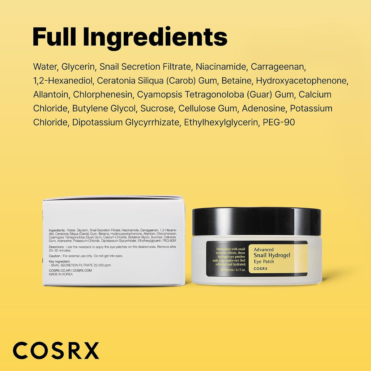 COSRX Advanced Snail Hydrogel Eye Patch 60 patches