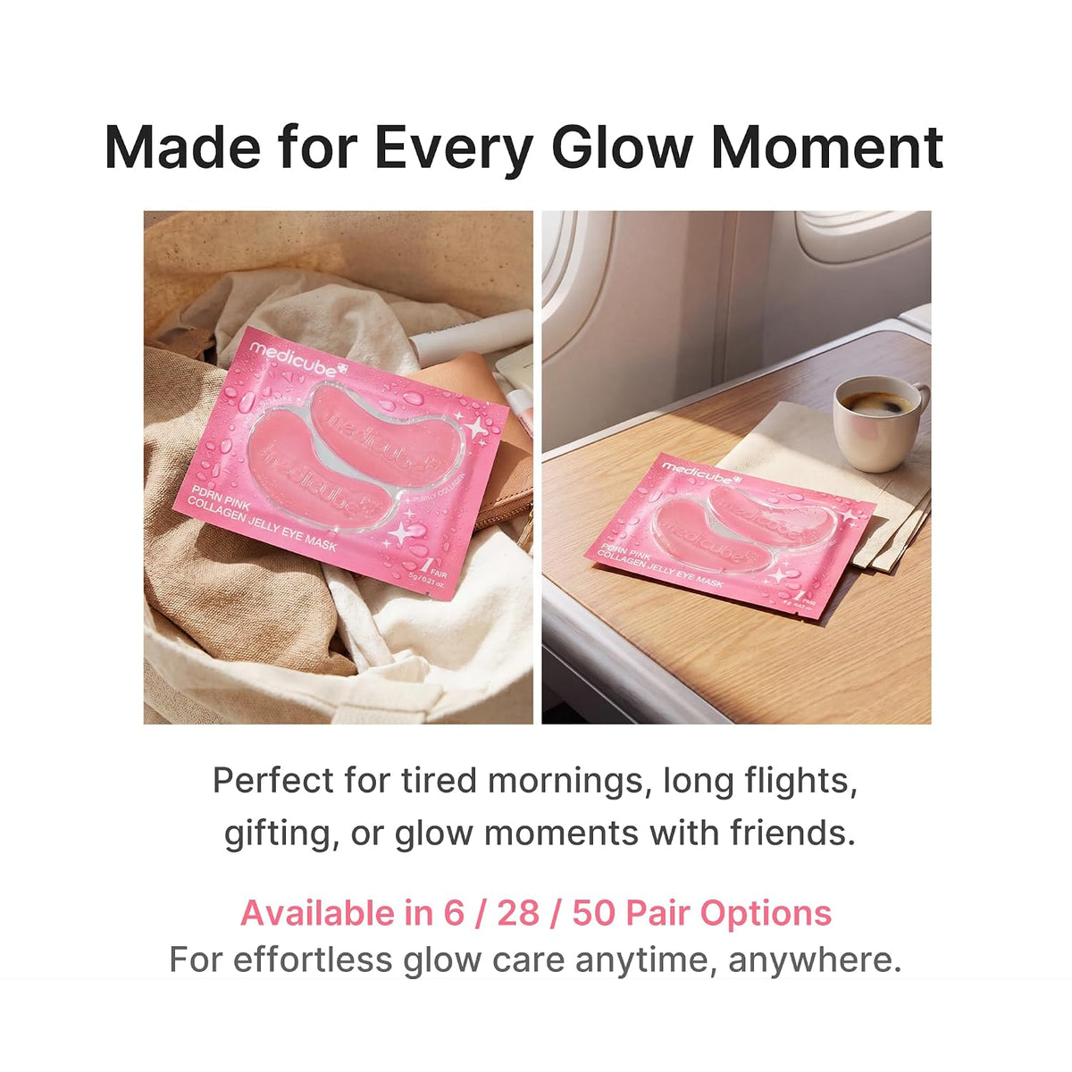 MEDICUBE PDRN Pink Collagen Jelly Eye Mask 6 pairs