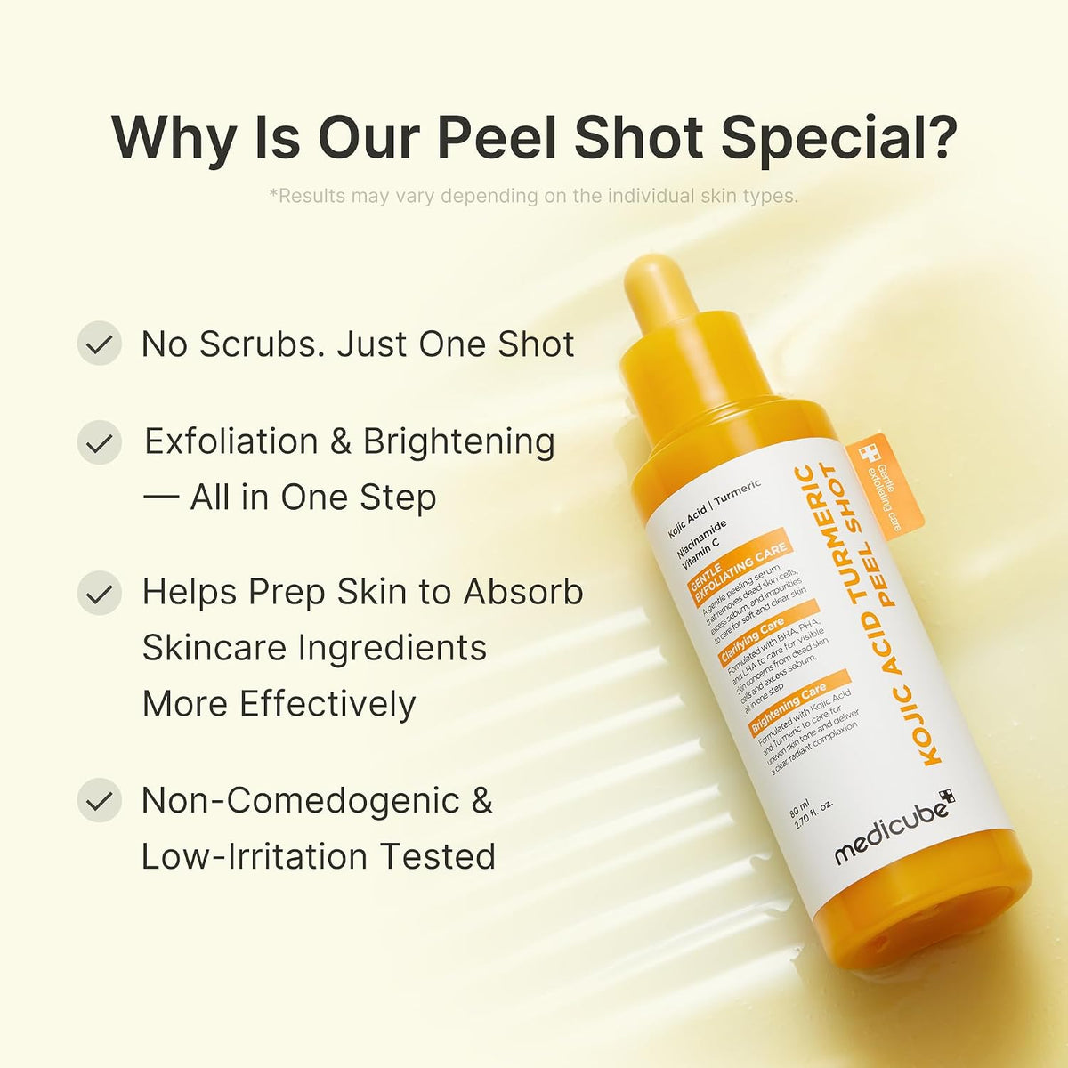 MEDICUBE Kojic Acid Turmeric Body Peel Shot 80ml