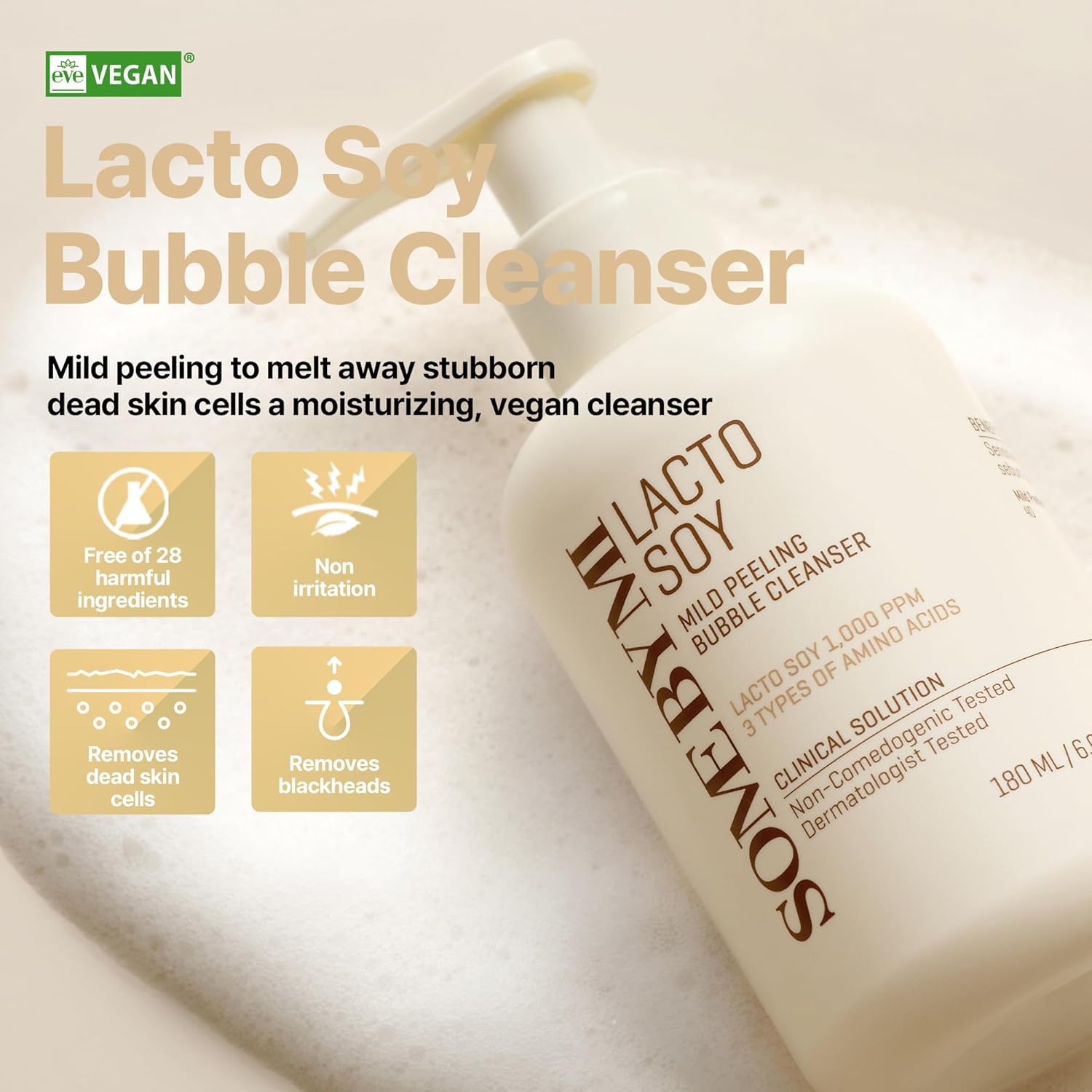 SOMEBYMI Lacto Soy Mild Peeling Bubble Cleanser 180ml