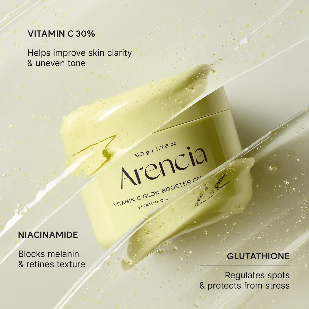 ARENCIA Vitamin C Glow Booster Gel Cream 50g