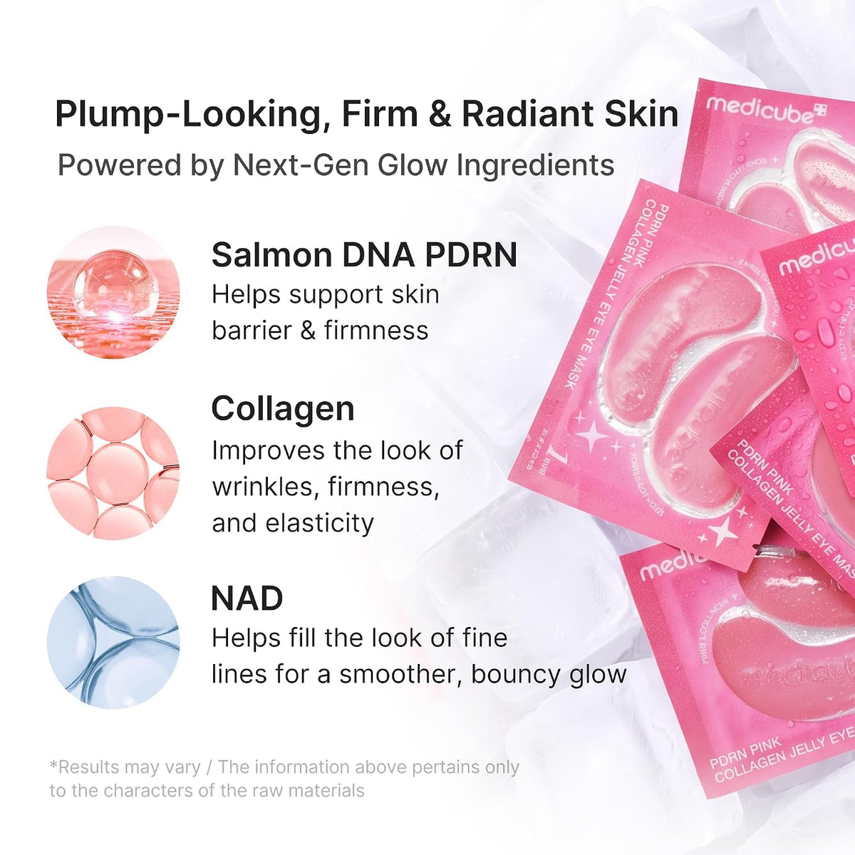 MEDICUBE PDRN Pink Collagen Jelly Eye Mask 6 pairs