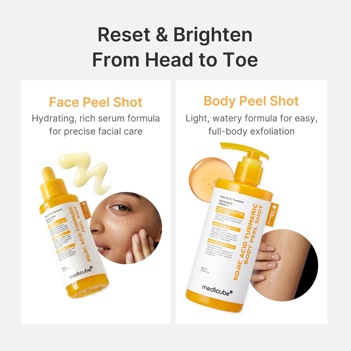 MEDICUBE Kojic Acid Turmeric Body Peel Shot 80ml