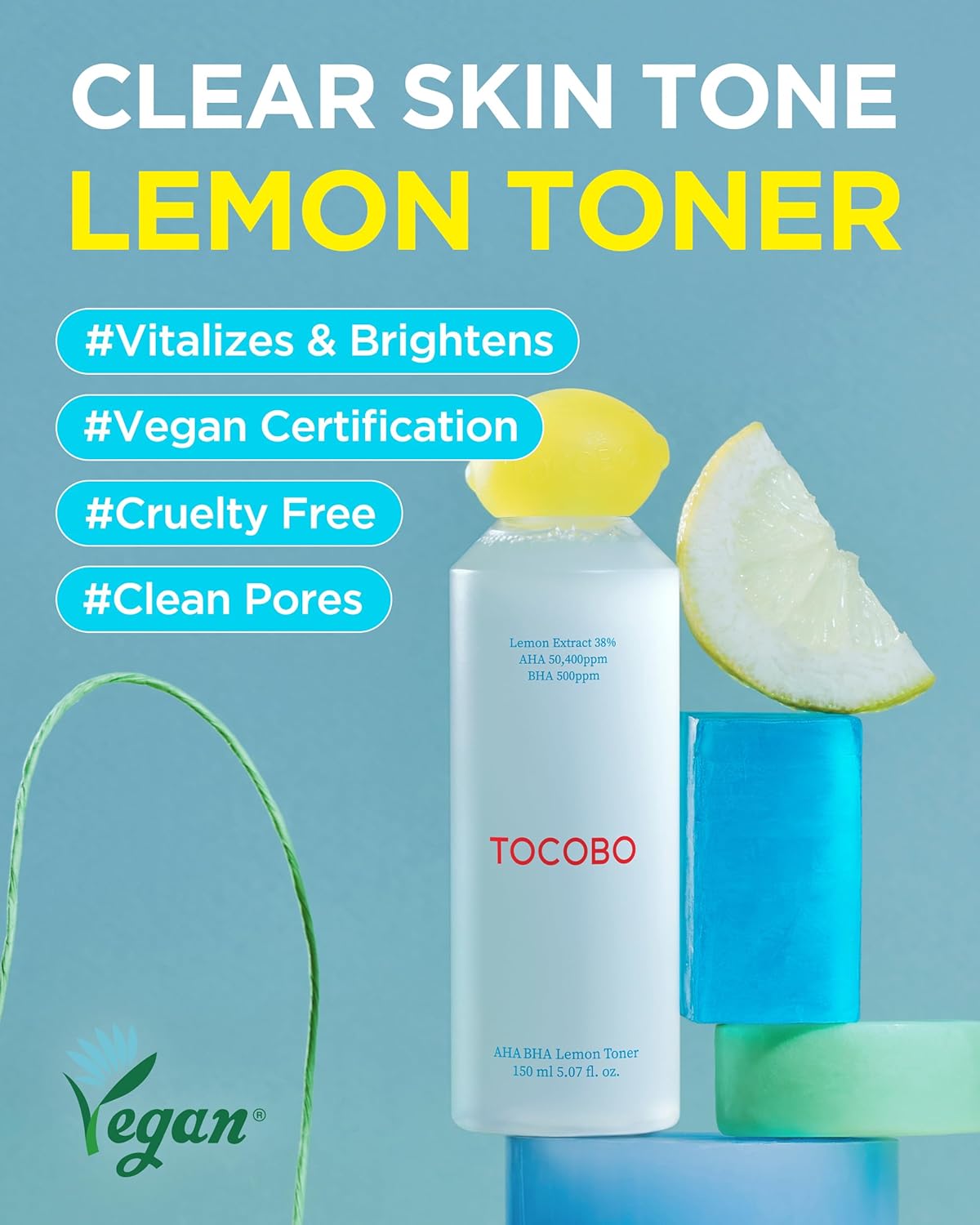 TOCOBO AHA BHA LEMON TONER 150ML