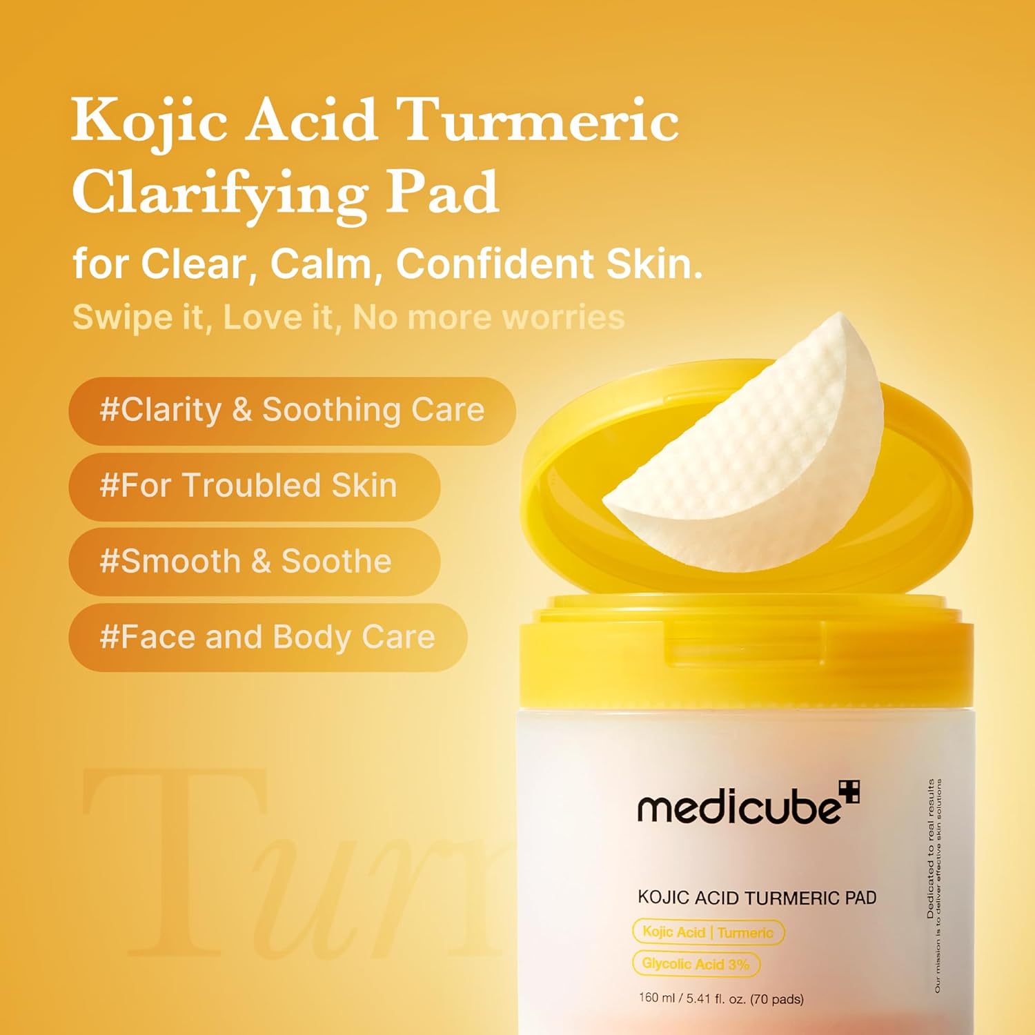 MEDICUBE Kojic Acid Turmeric Pad 70 Pads