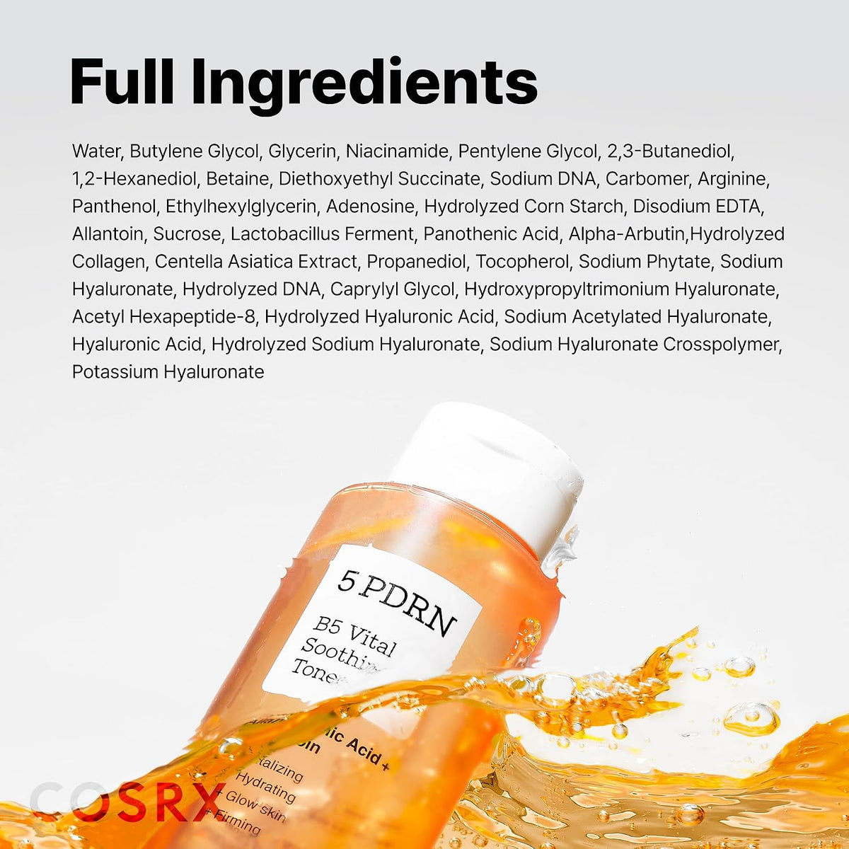 COSRX 5 PDRN B5 Vital Soothing Toner 280ml