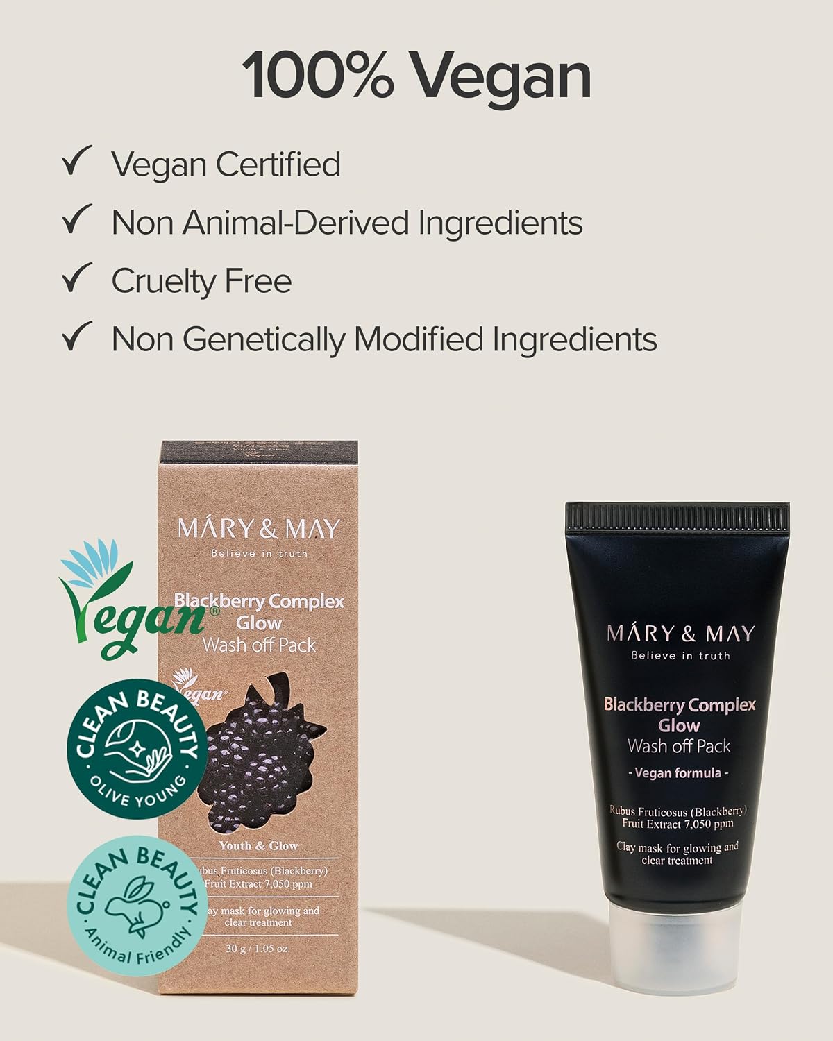 MARY&MAY Blackberry Complex Glow Wash Off Pack 30g