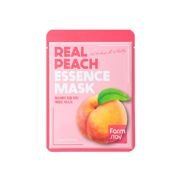 FARMSTAY REAL PEACH ESSENCE MASK