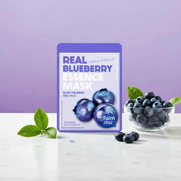 FARMSTAY REAL BLUEBERRY ESSENCE MASK