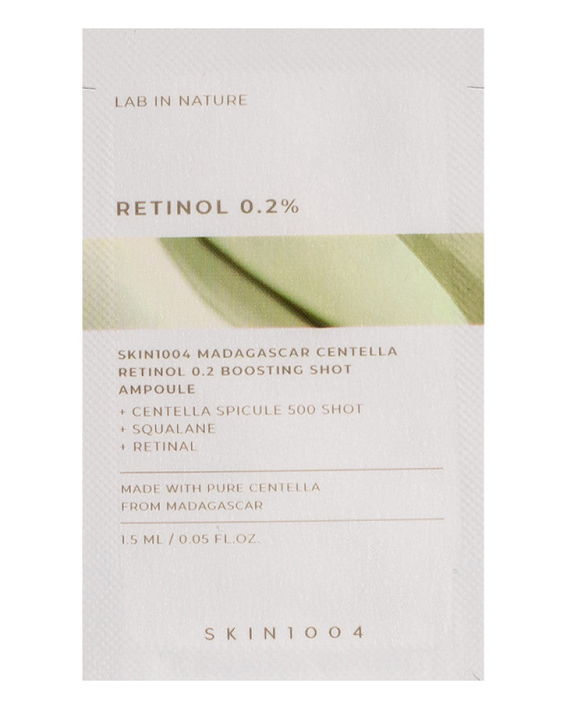 SKIN1004 Madagascar Centella Retinol 0.2 Boosting Shot Ampoule 1.5 ml sachet