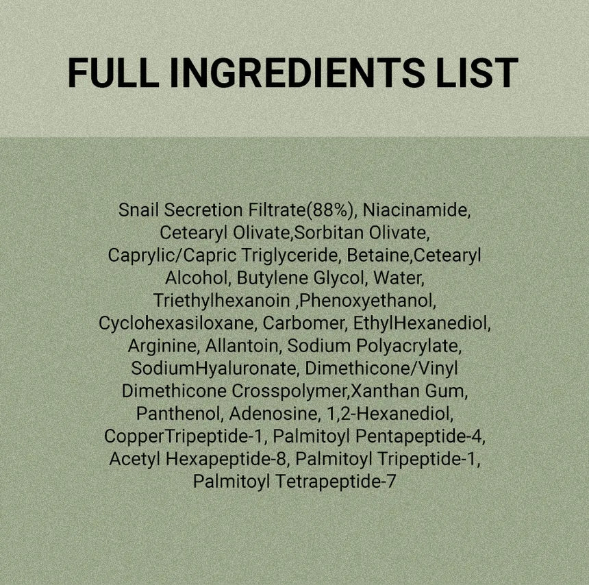 JUMISO Snail Mucin 88 + Peptide Facial Cream 100ml