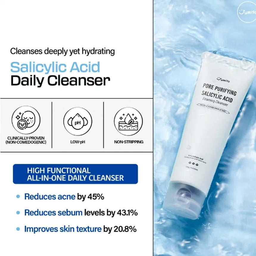 JUMISO Pore Purifying Salicylic Acid Foaming Cleanser 120g