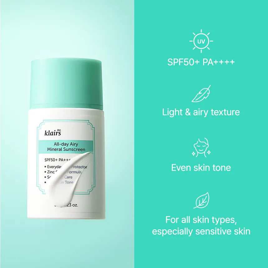 DEAR KLAIRS All Day Airy Mineral Sun Screen 10g