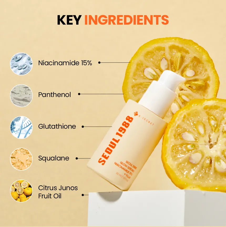 KSECRET SEOUL1988 Glow Serum: Niacinamide 15% + Yuja 30ml