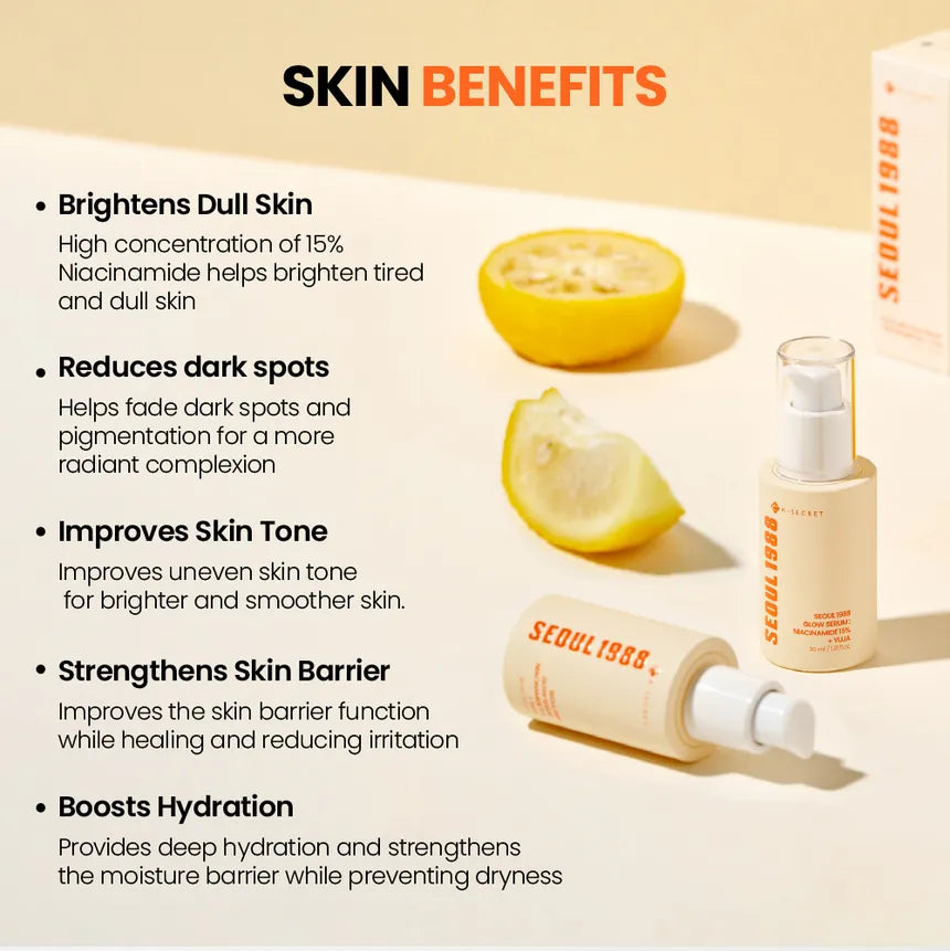 KSECRET SEOUL1988 Glow Serum: Niacinamide 15% + Yuja 30ml