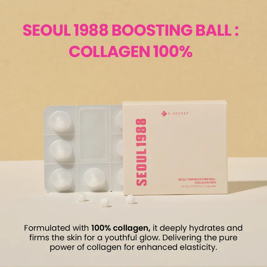 KSECRET SEOUL 1988 Boosting Ball: Collagen 100% 35mg X 7