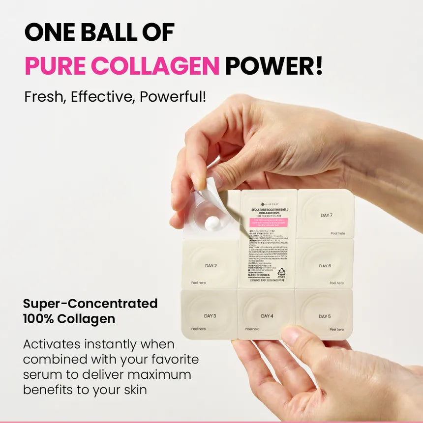 KSECRET SEOUL 1988 Boosting Ball: Collagen 100% 35mg X 7
