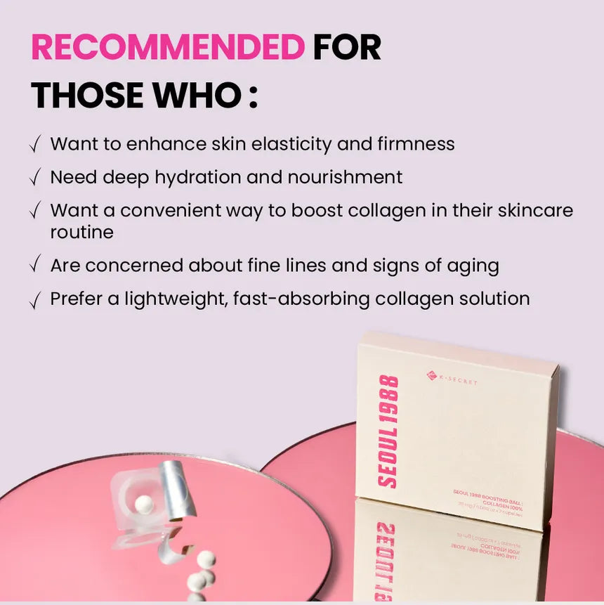 KSECRET SEOUL 1988 Boosting Ball: Collagen 100% 35mg X 7