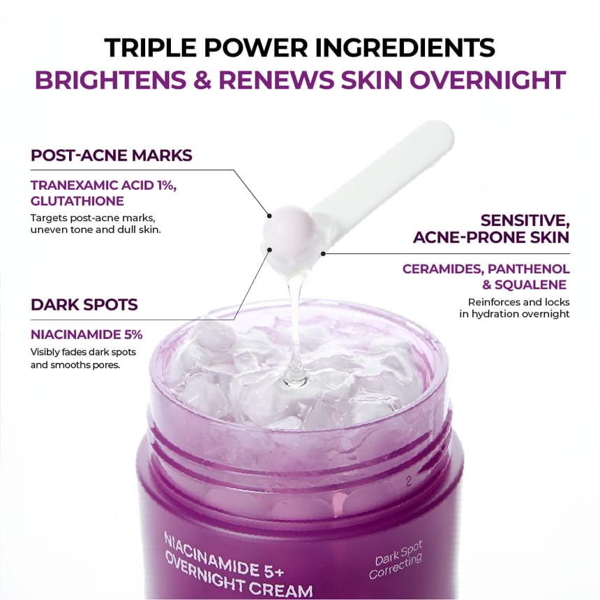JUMISO Niacinamide 5+ Overnight Cream 50ml