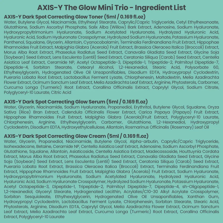 AXIS-Y The Mini Glow Trio Set