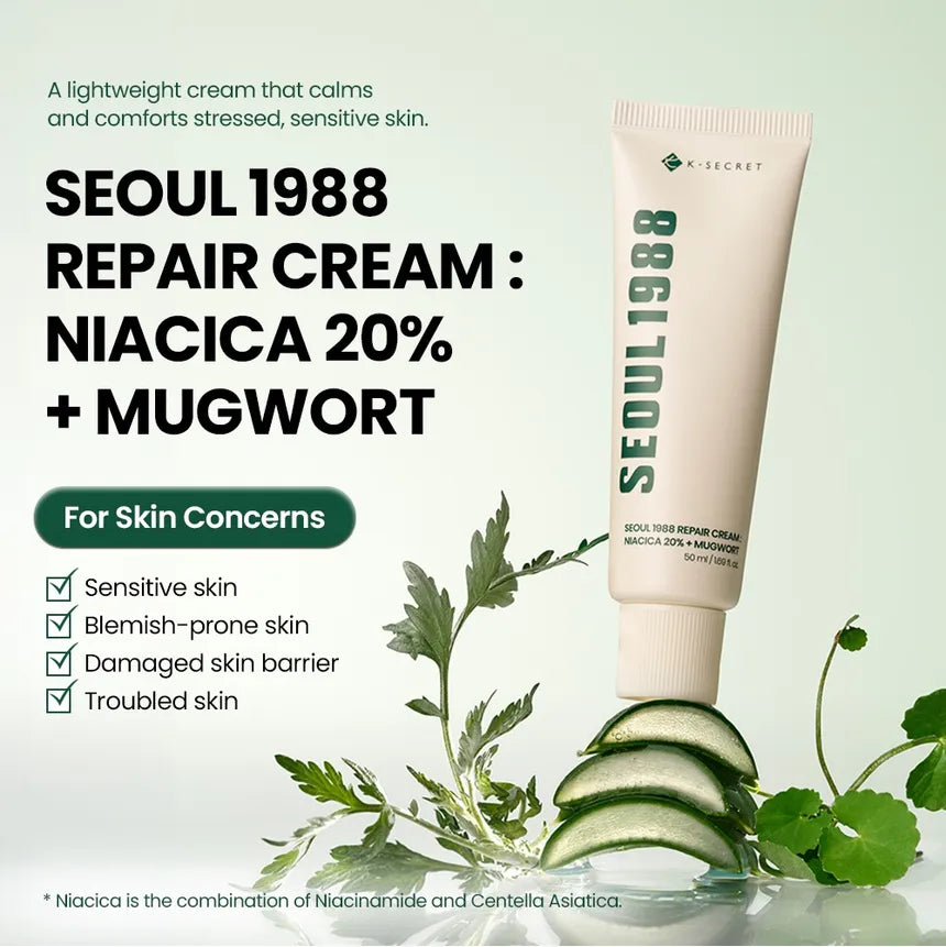 KSECRET SEOUL1988 Repair Cream: Niacica 20% + Mugwort 50ml