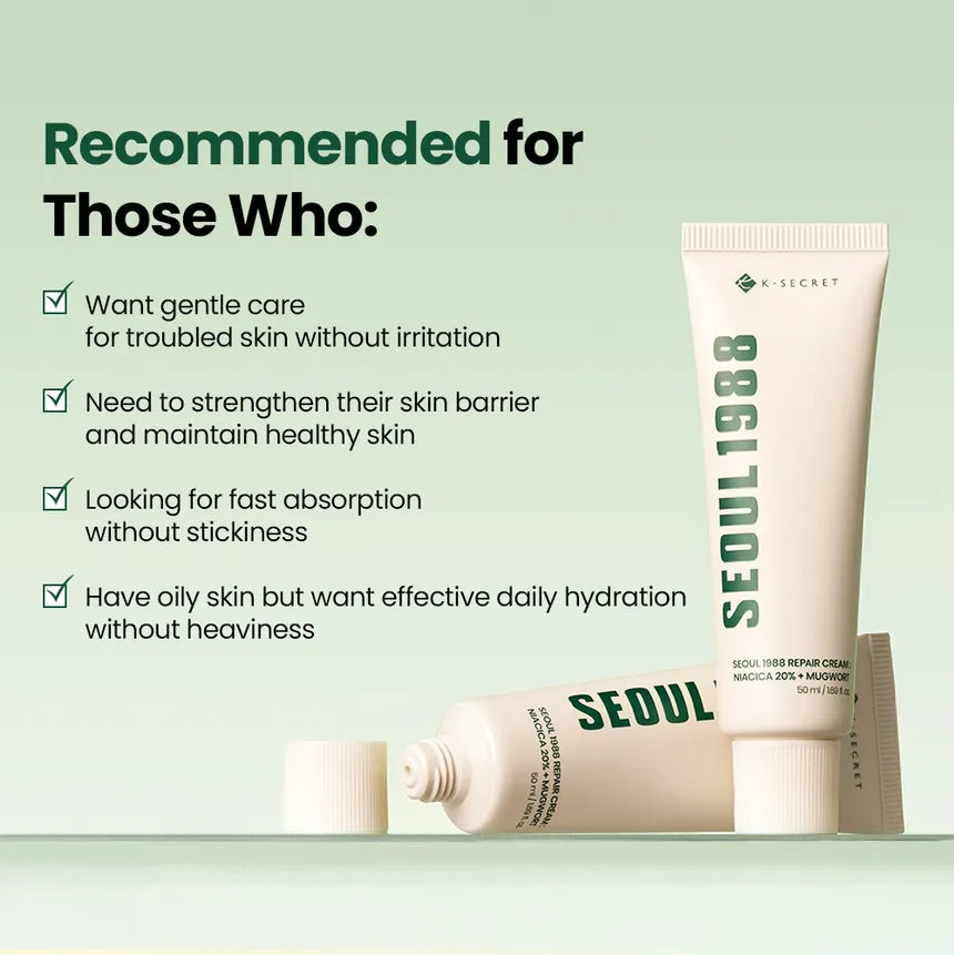 KSECRET SEOUL1988 Repair Cream: Niacica 20% + Mugwort 50ml