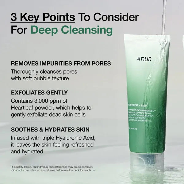 ANUA Heartleaf Quercetinol Pore Deep Cleansing Foam 25ml