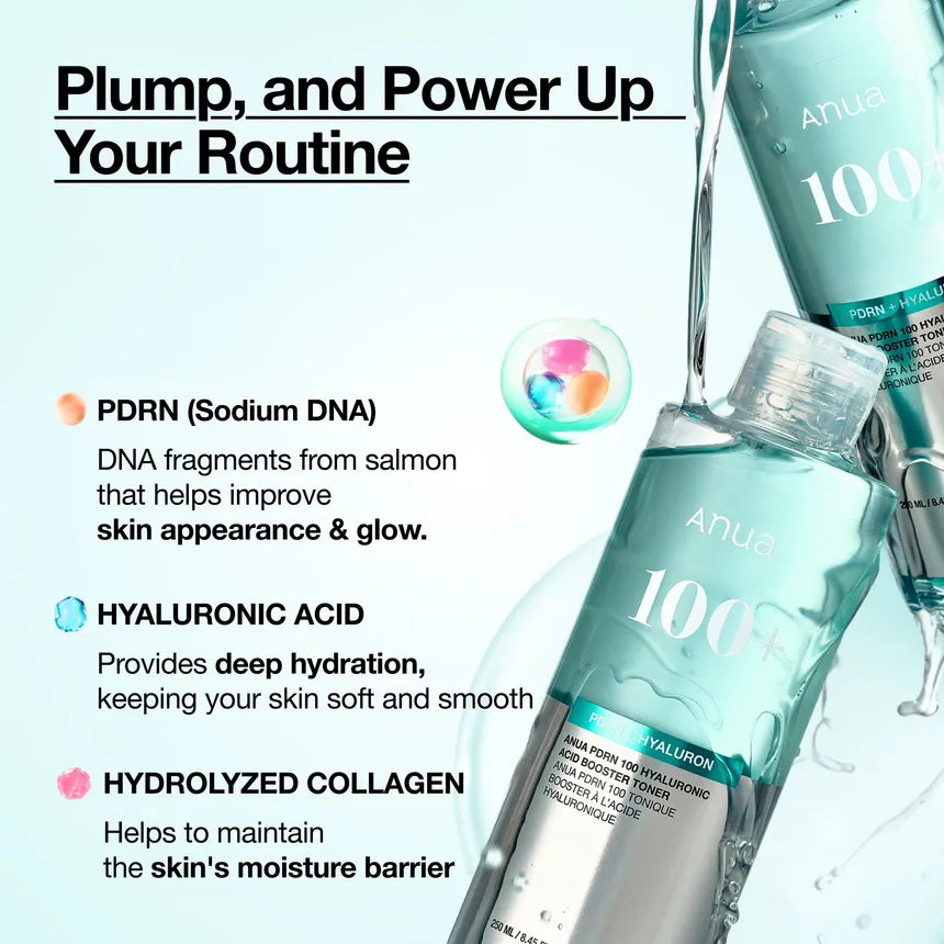ANIUA PDRN 100 Hyaluronic Acid Booster Toner 250ml