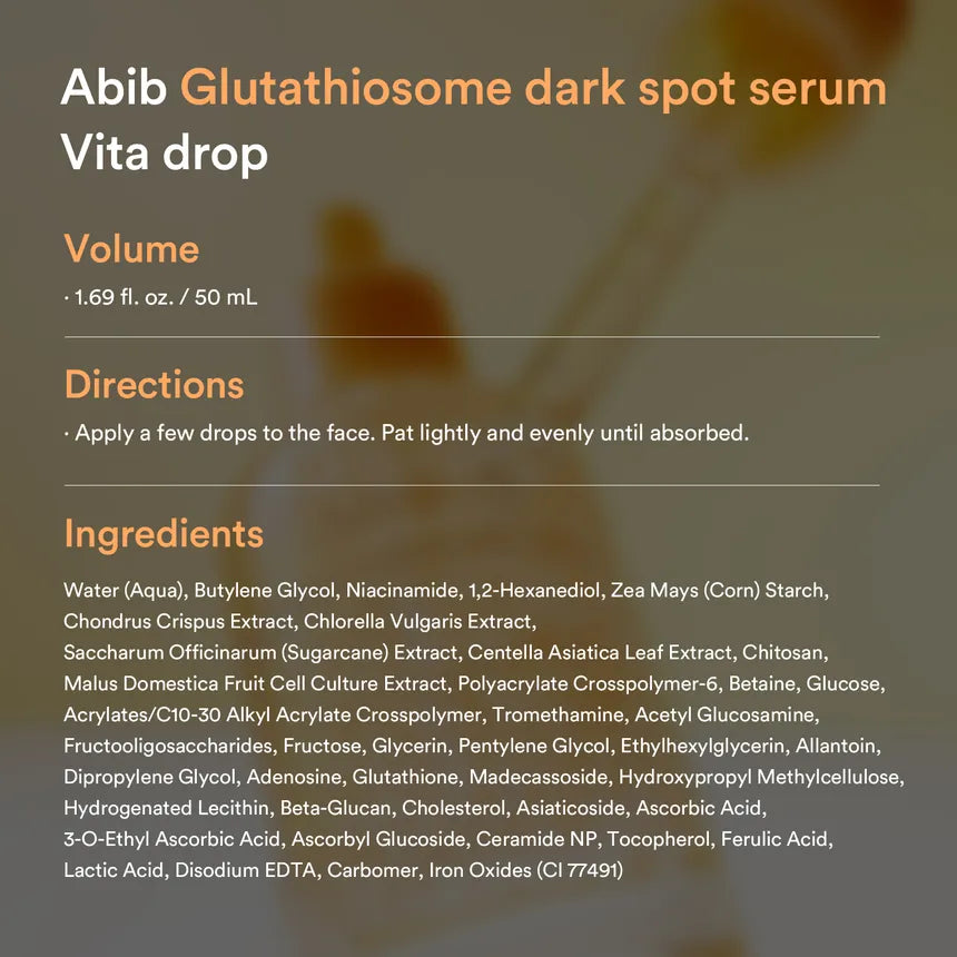 Abib Glutathiosome Dark Spot Serum Vita Drop 50ml