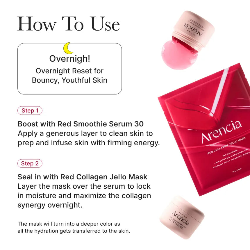 ARENCIA Red Collagen Cryo Jello Mask 1 sheet