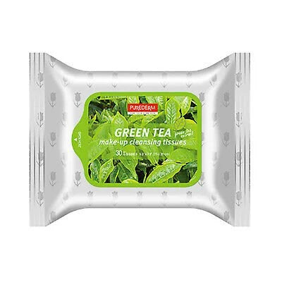 PUREDERM Natural Make-up Cleansing Tissues "Green Tea" 30 Tissues