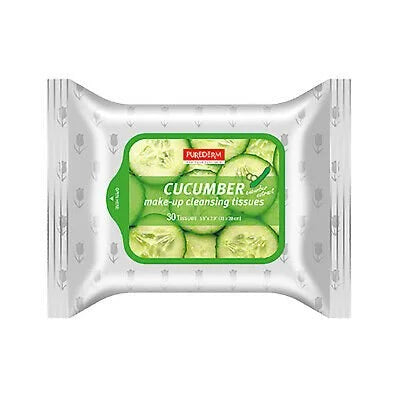 PUREDERM Natural Make-up Cleansing Tissues "Cucumber" 30 Tissues