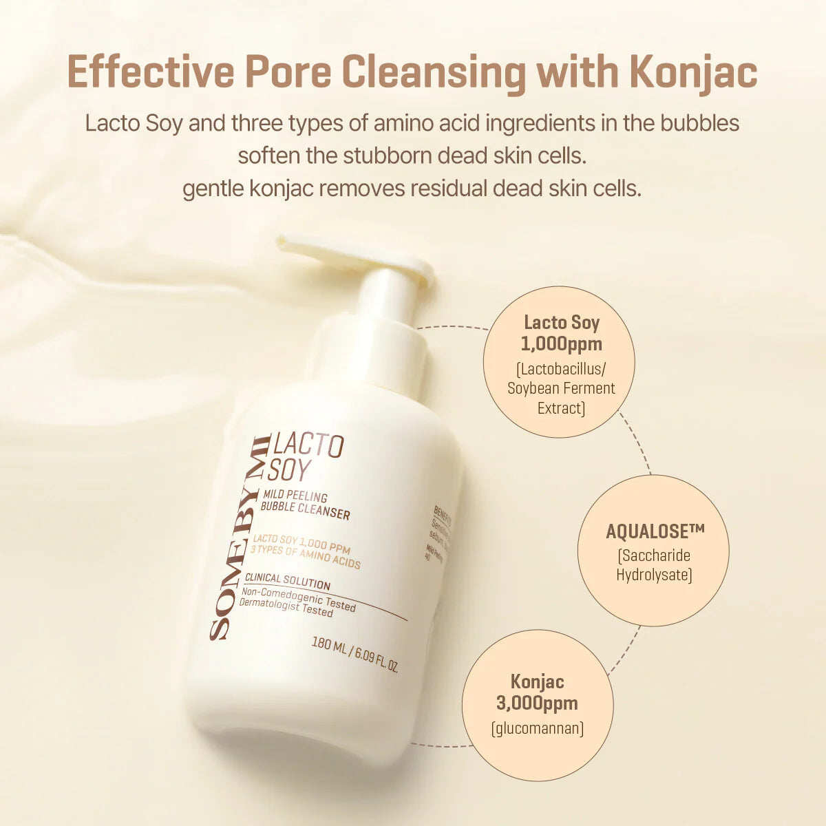 SOMEBYMI Lacto Soy Mild Peeling Bubble Cleanser 180ml
