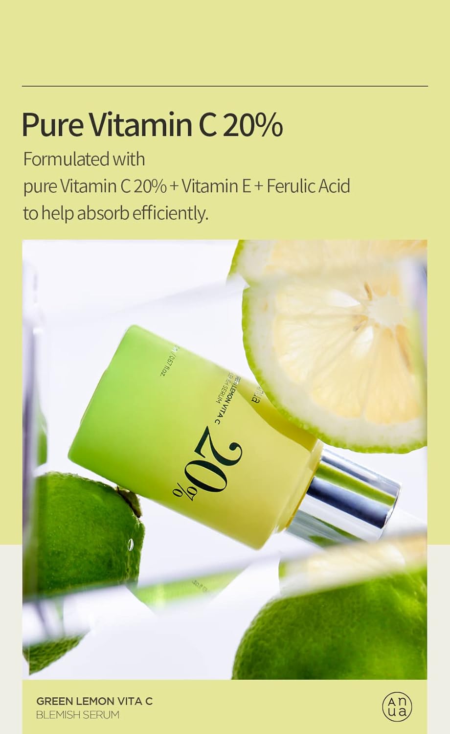 ANUA Green Lemon Vita C 20% Blemish Serum 20ml