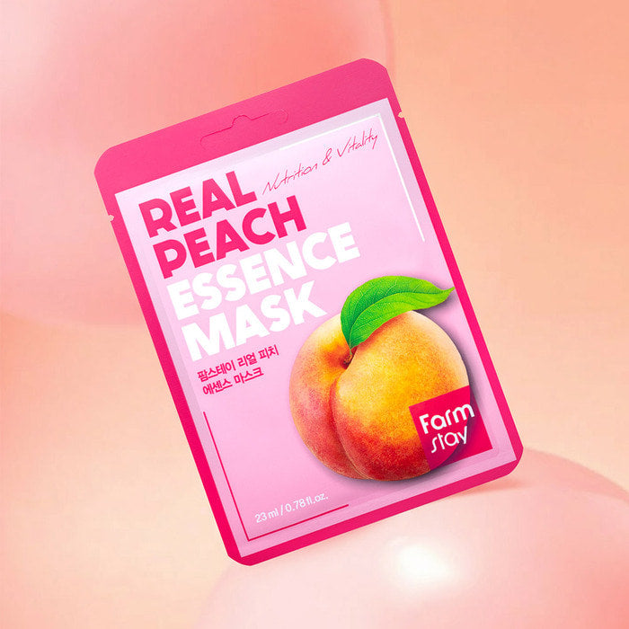 FARMSTAY REAL PEACH ESSENCE MASK